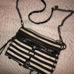 Rebecca Minkoff Stripe mini mac purse